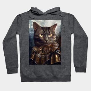 Armored knight cat Hoodie